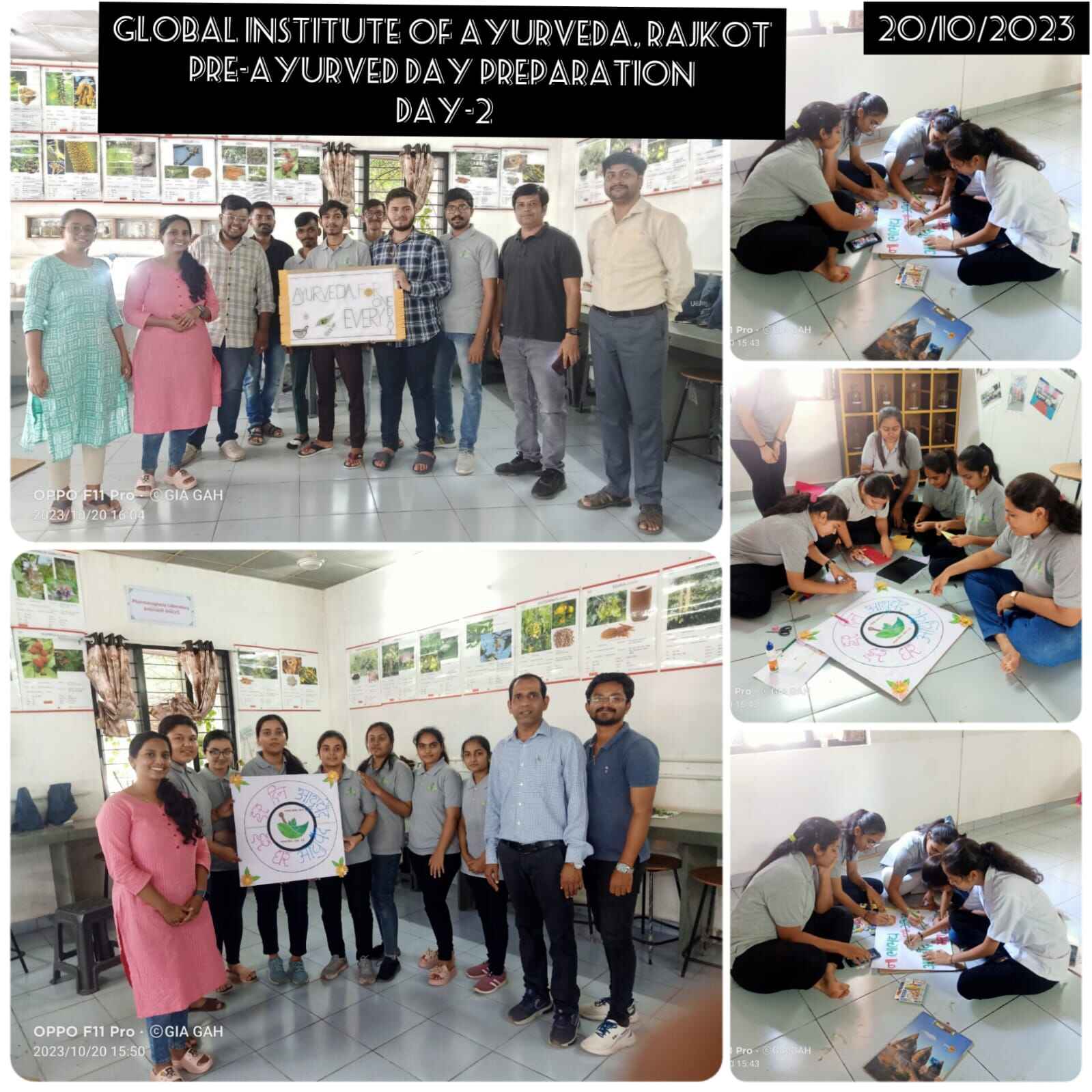 Global Institute of Ayurveda Poster Making