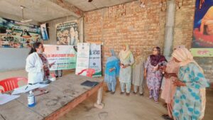 Lecture on Prevention and control of Hypertension at OPD CARI, Patiala and SRFs of AMHCP & WCH delivered lectures in different villages at CARI Patiala