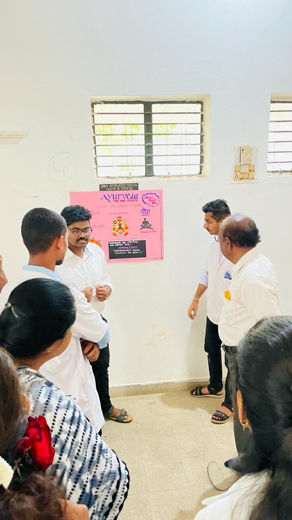 JSVV Samsthes Danappa Gurushiddappa Melmalagi Ayurvedic Medical College : Poster Making
