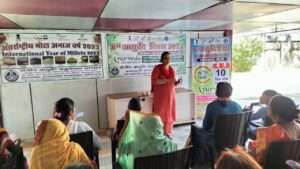 An Awareness lecture was given by Dr.Deepika Tewari, Research Officer (Ayu.) on “Ayurveda Diet and Lifestyle” in Institute OPD to patients and IEC materials were also distributed.