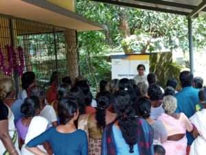 Awareness class at AMHCP Camp site on the topic “Pathya and Apathya ahara vihara” at Mangara panchayath