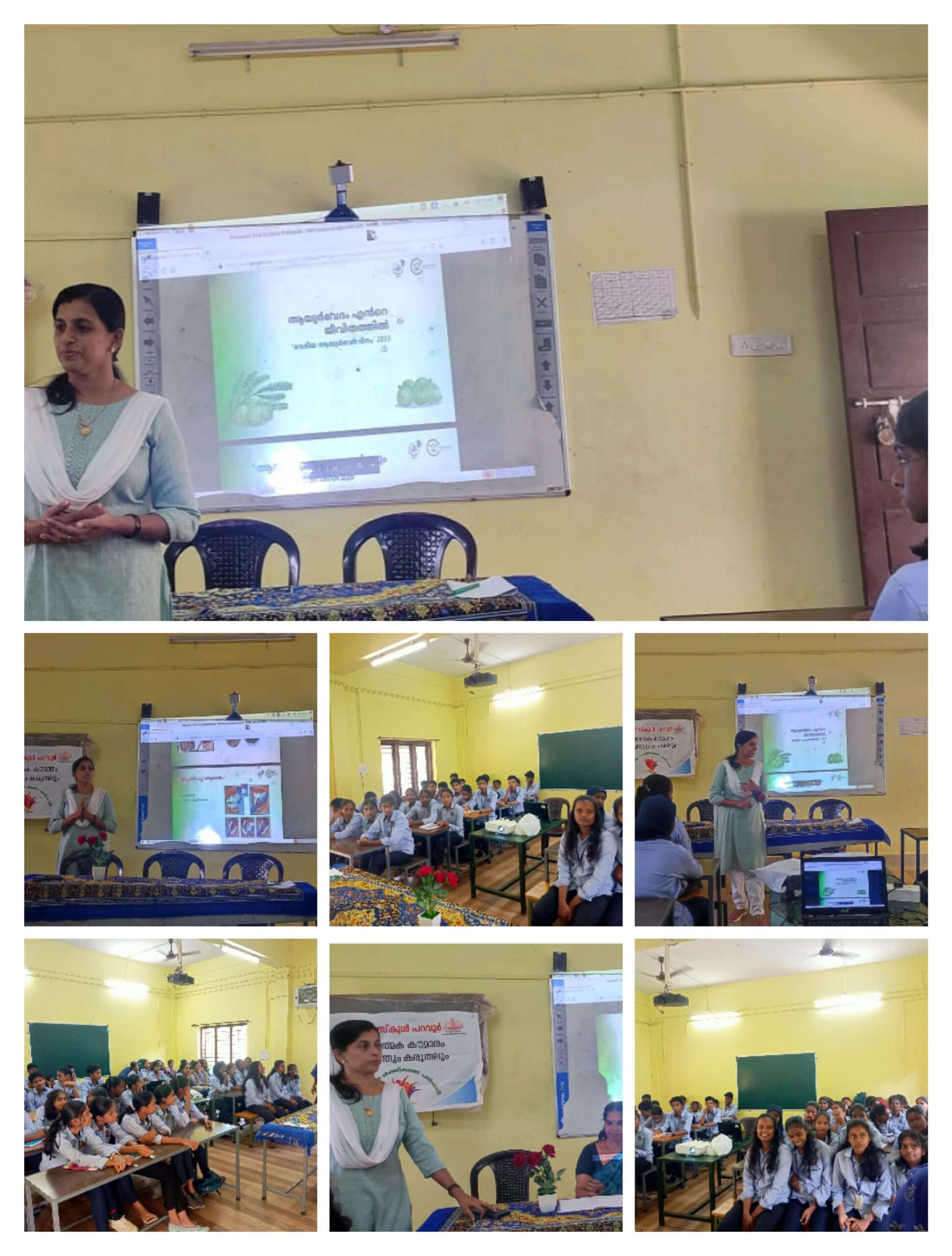 Awareness class conducted at Paravoor govt.high school Teens club members