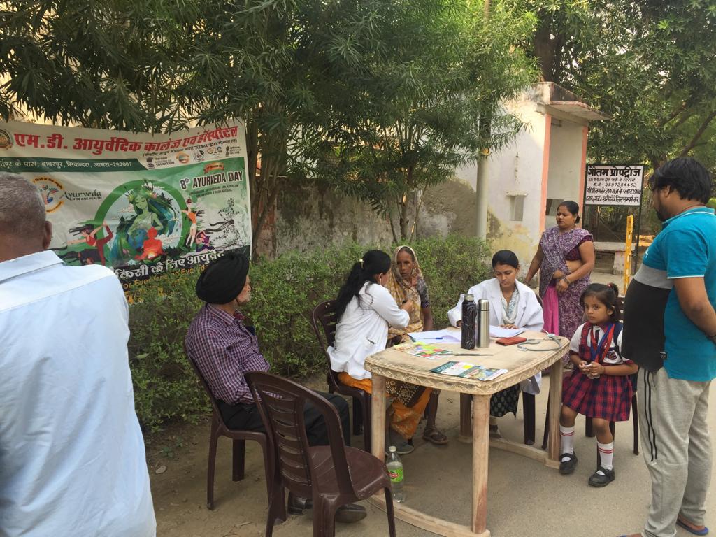 Ayurveda Awareness & Health Camp Conducted in P.P. Nagar, Sikandra, Agra