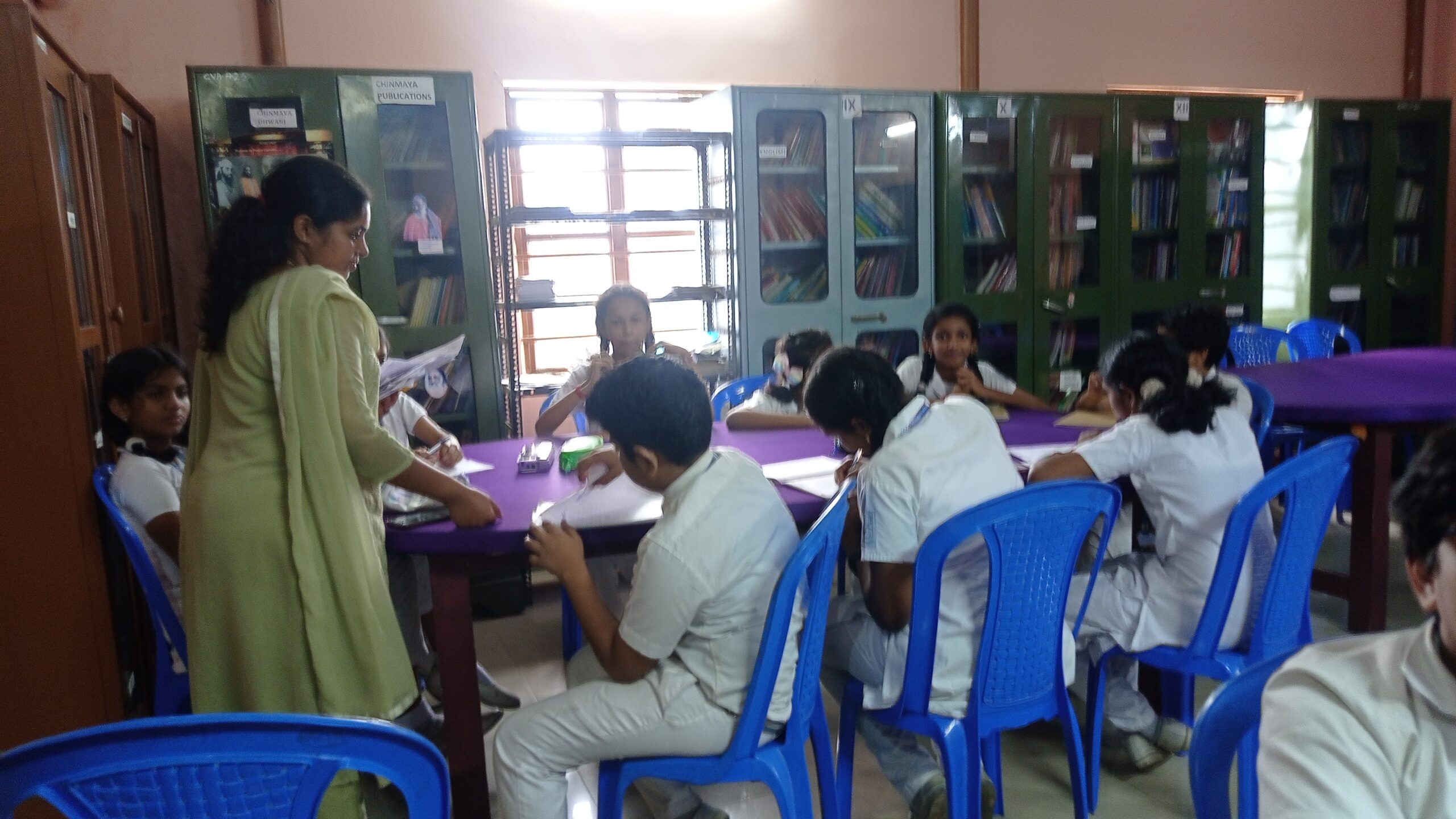 Conducted quiz programme on Ayurveda for higher scondary students o Chinmaya Vidyalaya. Attukal1