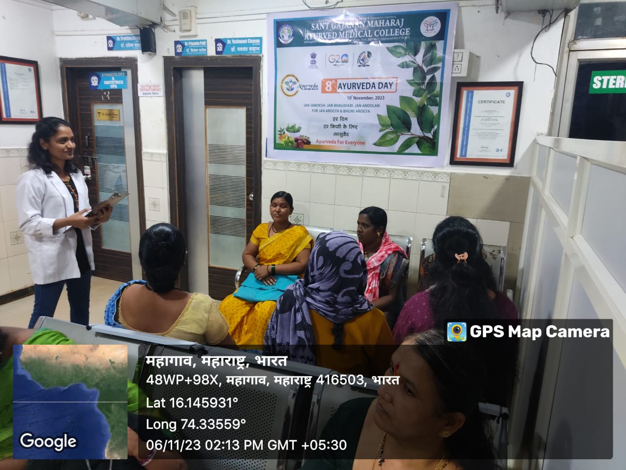 Delivering information of healthy life style in out side patient department at Sant Gajanan Maharaj Ayurved Medical College Mahagaon