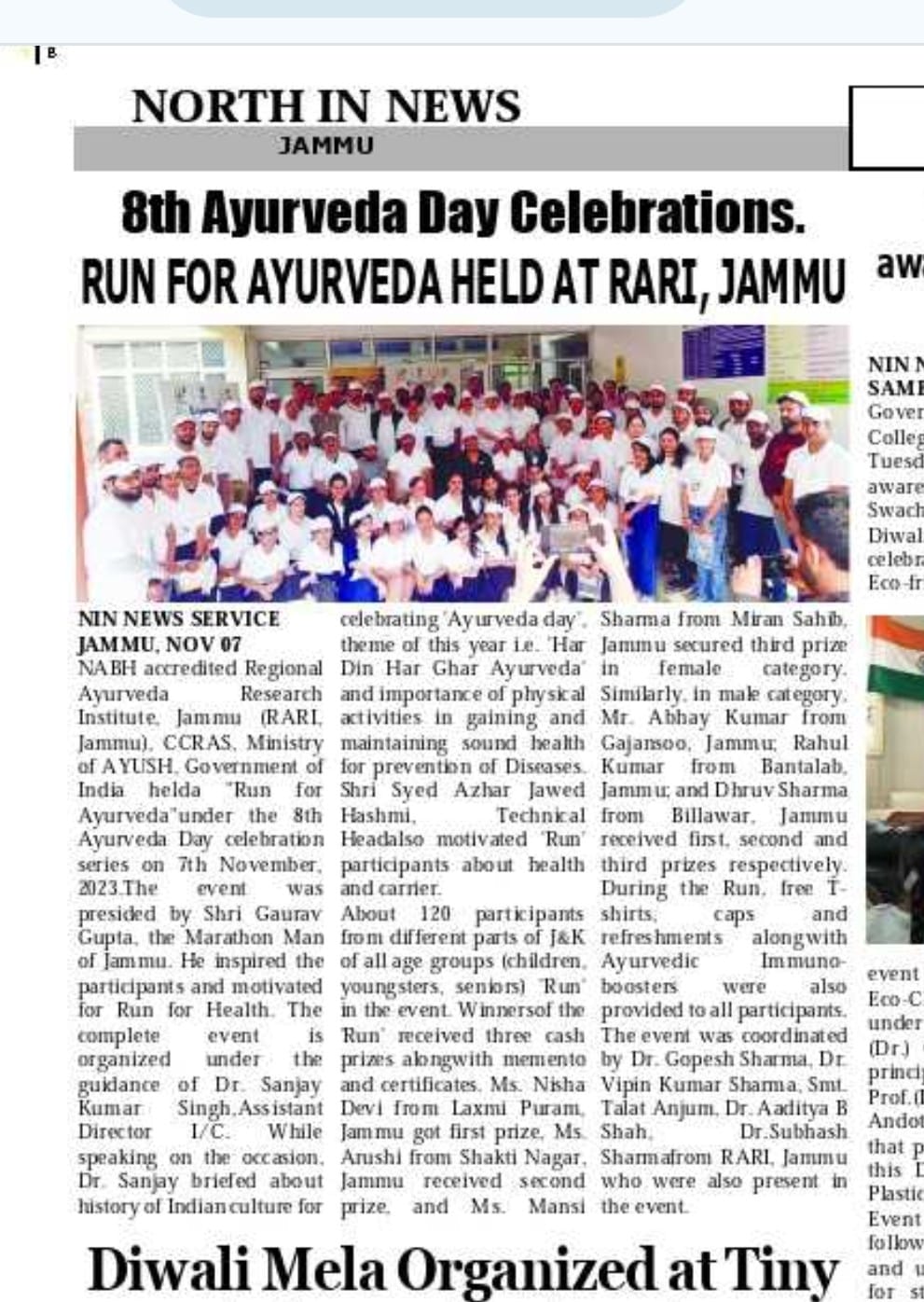 Run for Ayurveda At RARI Jammu