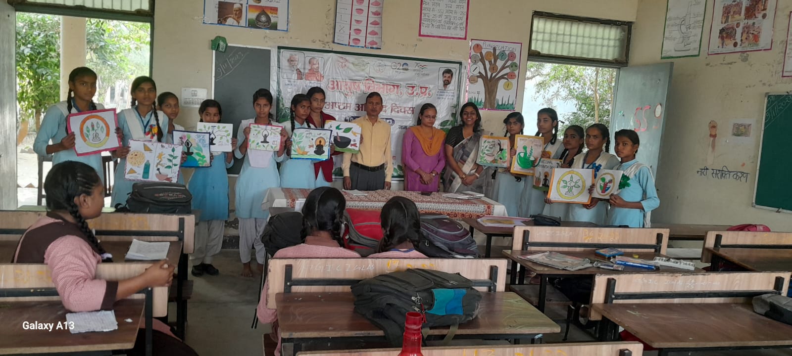 Poster making competition & awareness speech of Ayurveda