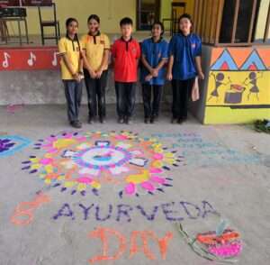 Rangoli competition was conducted by the Regional Ayurveda Research Institute Itanagar