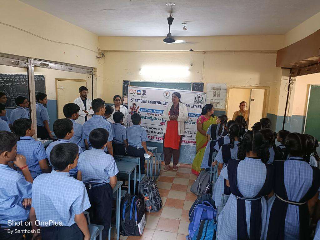 awareness on Oral hygiene and Eye care measures for school children at Jasmin High school